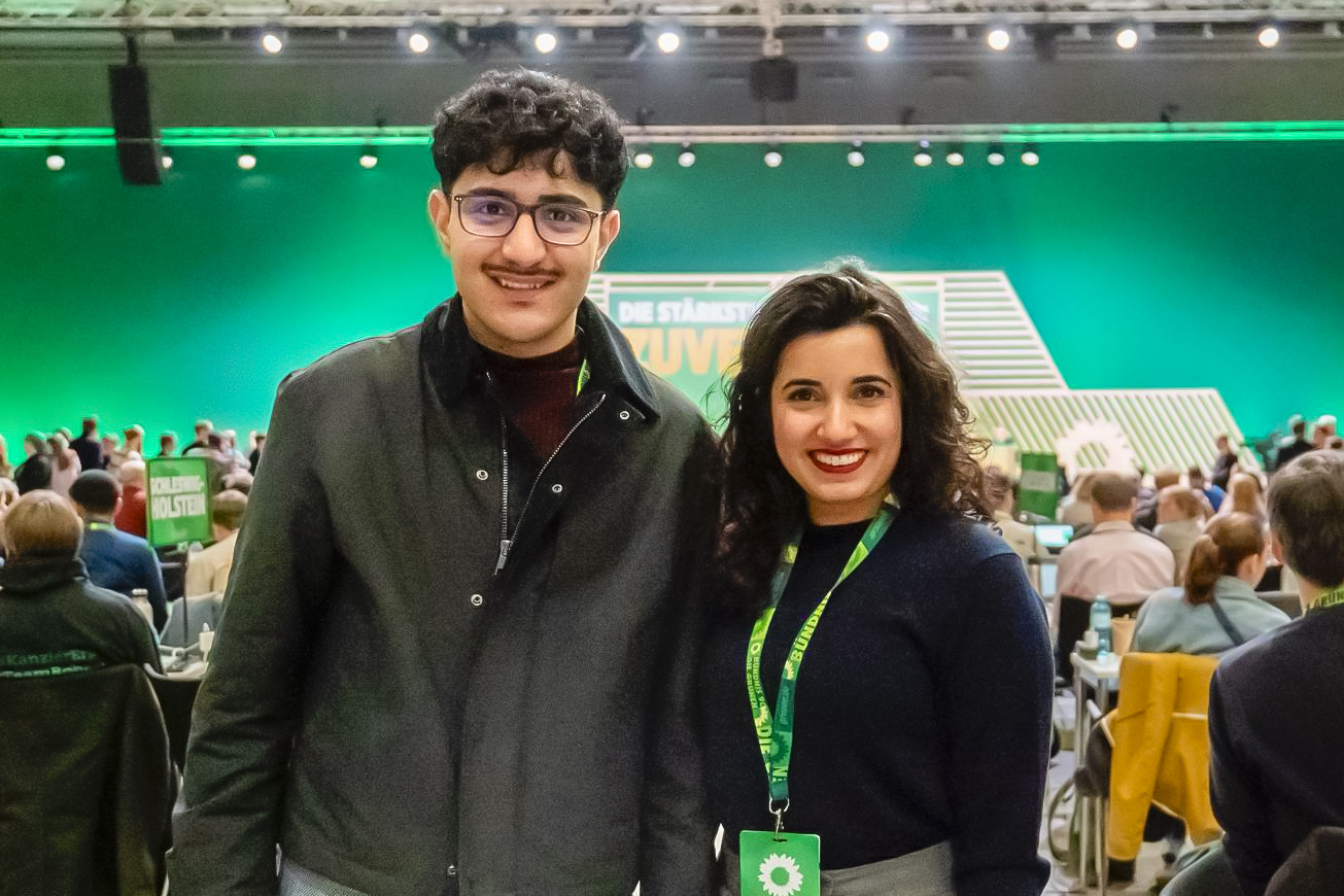 Obada Barmou (li.) und Misbah Khan (re.) bei der BDK 2025 in Berlin